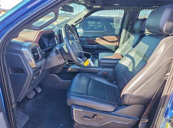 1FTFW1ED2NFB64588 2022 FORD F150 Blue Vista interior delantera