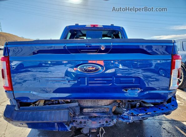 1FTFW1ED2NFB64588 2022 FORD F150 Blue Vista trasera
