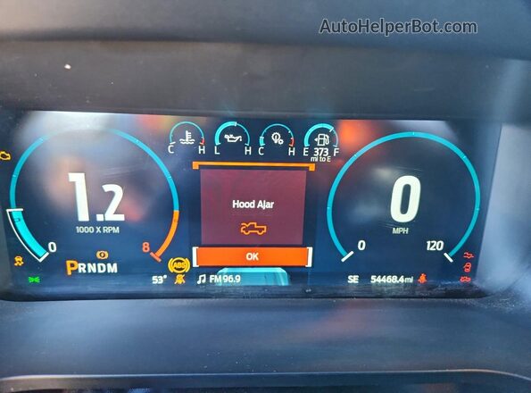 1FTFW1ED2NFB64588 2022 FORD F150 Blue Vista del cuadro de instrumentos