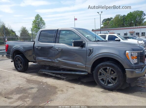 1FTFW1ED5NFA57311 2022 FORD F150 Серый Вид задней части салона