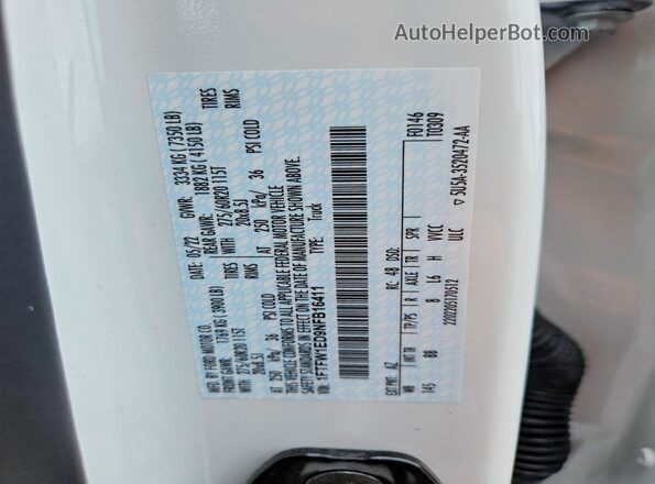 1FTFW1ED9NFB16411 2022 FORD F150 Белый Вид подкапотного пространства