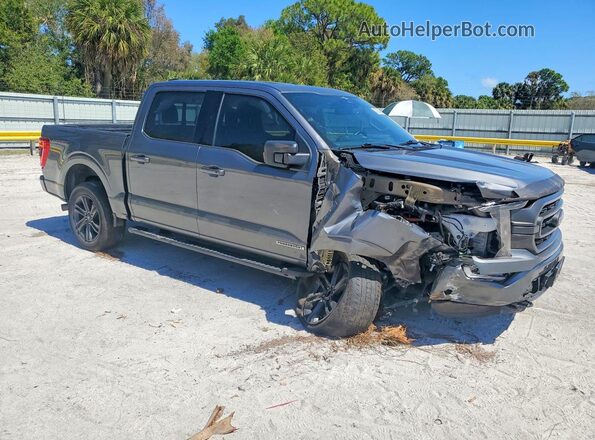 1FTFW1ED9PFC81345 2023 FORD F150 Gray Przód prawy