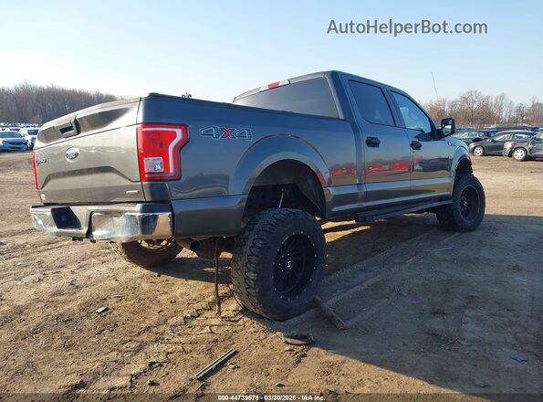 1FTFW1EF3GFC19702 2016 FORD F150 Gray Հետևի աջ