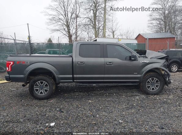 1FTFW1EG3GFB67609 2016 FORD F150 Gray უკანა სალონის ხედი