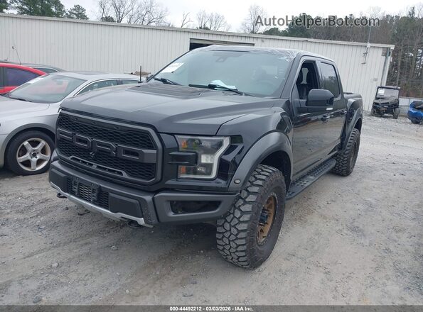 1FTFW1RG0HFB69622 2017 FORD F150 Black წინა მარცხენა ხედი სამი მეოთხედიდან