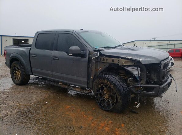 1FTFW1RG1JFD26029 2018 FORD F150 Серый Передняя правая четверть