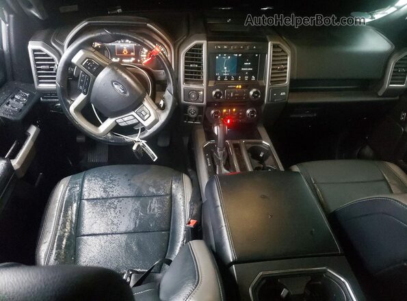 1FTFW1RG1JFD26029 2018 FORD F150 Серый Вид панели приборов