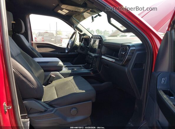1FTFW2L56RKF08423 2024 FORD F150 Red Vista interior delantera