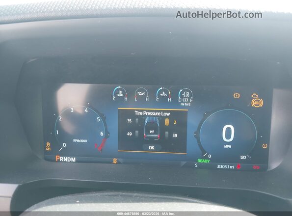 1FTFW3LD2SFB00688 2025 FORD F150 Gray Հետևի նստատեղերի տեսք