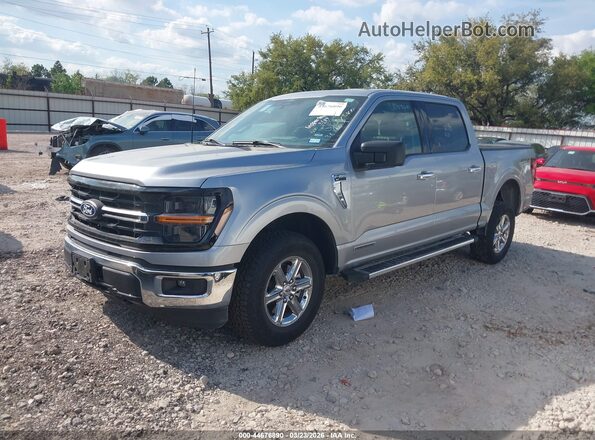 1FTFW3LD2SFB00688 2025 FORD F150 Gray Առջևի ձախ երեք քառորդ տեսարան
