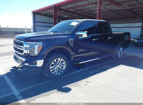 1FTFW5LD7SFB96703 2025 FORD F150 Black Առջևի ձախ երեք քառորդ տեսարան