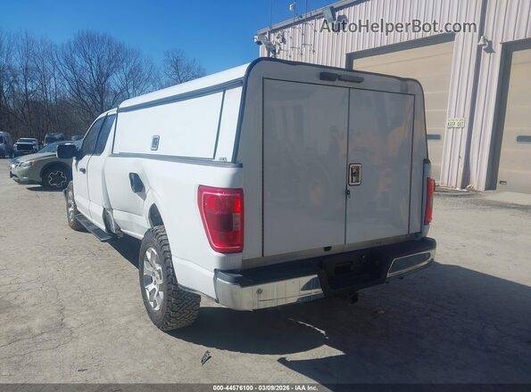 1FTFX1C81MKE48271 2021 FORD F150 White Հետևի ձախ