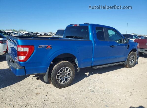 1FTFX1E5XMFC11581 2021 FORD F150 Blue Rear right