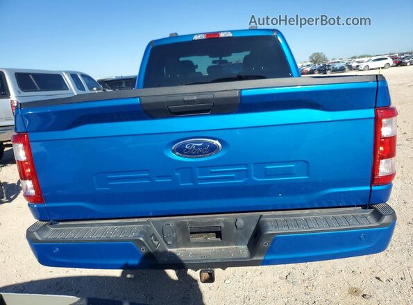 1FTFX1E5XMFC11581 2021 FORD F150 Blue Rear view