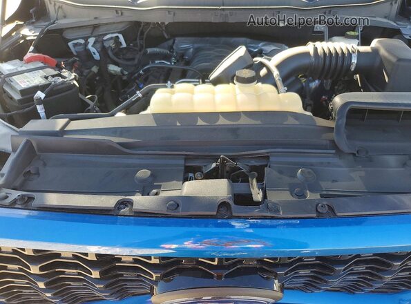 1FTFX1E5XMFC11581 2021 FORD F150 Blue Rear interior view