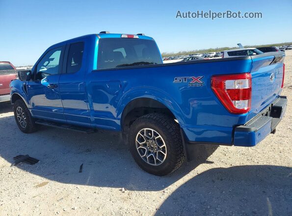 1FTFX1E5XMFC11581 2021 FORD F150 Blue Rear left