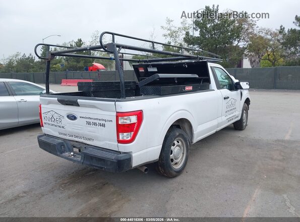 1FTMF1CB7MKD08702 2021 FORD F150 White Հետևի աջ