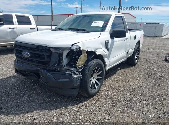 1FTMF1CB8MKE18206 2021 FORD F150 White Vista tres cuartos delantera izquierda