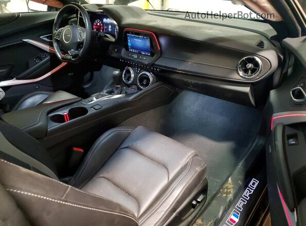 1G1FC1RS9P0157959 2023 CHEVROLET CAMARO Black წინა პანელის ხედი