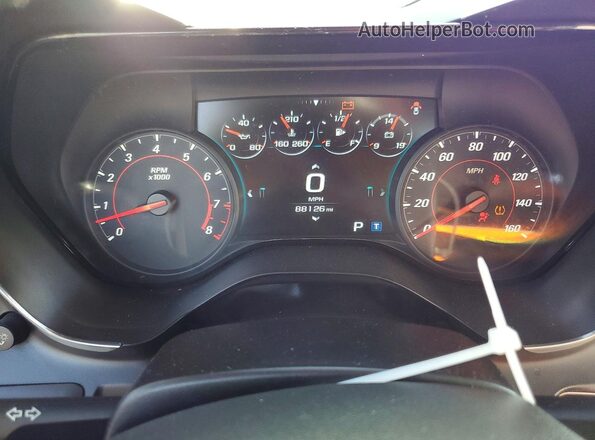 1G1FD1RS3G0132407 2016 CHEVROLET CAMARO White Вид щитка приладів