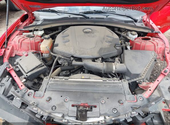 1G1FD3DS4M0101617 2021 CHEVROLET CAMARO Red Вид ззаду