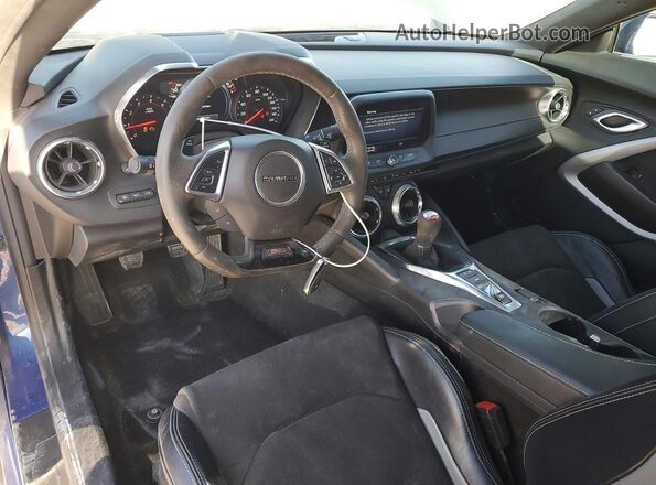 1G1FE1R78M0122895 2021 CHEVROLET CAMARO Blue Dashboard view