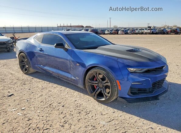 1G1FE1R78M0122895 2021 CHEVROLET CAMARO Blue Front right