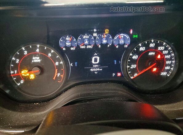 1G1FF1R75N0112713 2022 CHEVROLET CAMARO Maroon Вид щитка приладів
