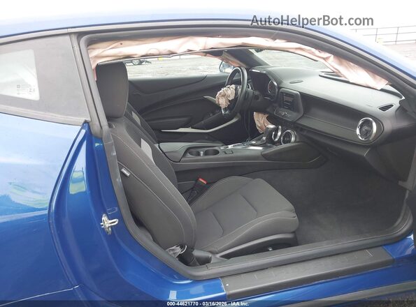 1G1FF1R7XM0142806 2021 CHEVROLET CAMARO Синий Вид салона спереди