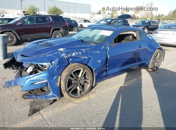 1G1FG1R7XM0137246 2021 CHEVROLET CAMARO Blue Передня ліва чверть