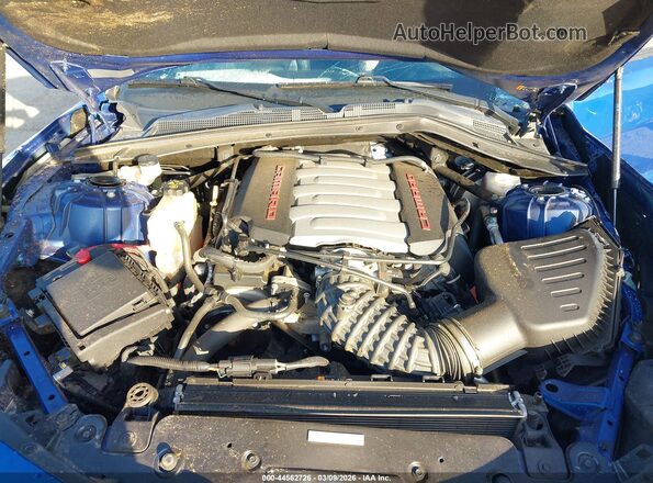1G1FG1R7XM0137246 2021 CHEVROLET CAMARO Blue Вид ззаду