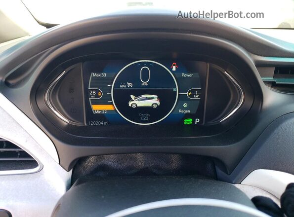 1G1FW6S07H4142299 2017 CHEVROLET BOLT White ხელსაწყოთა პანელის ხედი