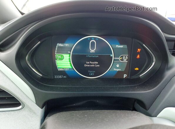1G1FZ6S06M4103074 2021 CHEVROLET BOLT Gray Widok zestawu wskaźników