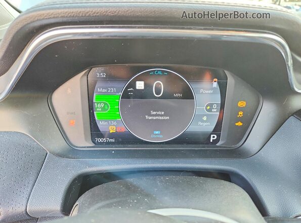 1G1FZ6S07N4131760 2022 CHEVROLET BOLT Gray Widok zestawu wskaźników