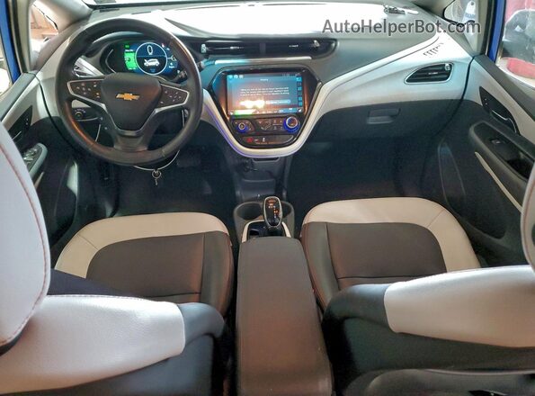 1G1FZ6S09M4112108 2021 CHEVROLET BOLT Blue Вид панелі приладів