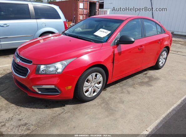 1G1PC5SH1G7213927 2016 CHEVROLET CRUZE Красный Передняя левая четверть