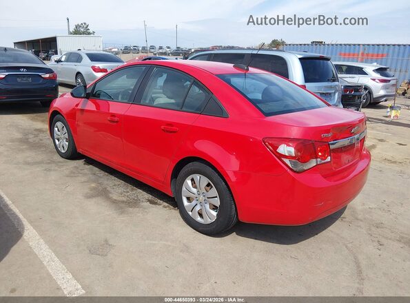 1G1PC5SH1G7213927 2016 CHEVROLET CRUZE Красный Задняя левая четверть