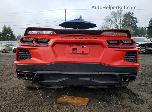 1G1Y72D40L5113986 2020 CHEVROLET CORVETTE Red Widok z tyłu