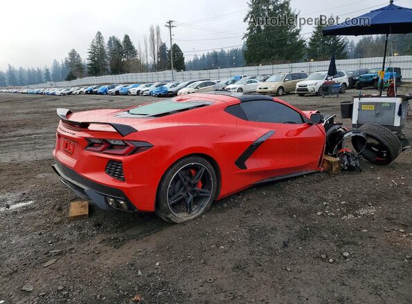 1G1Y72D40L5113986 2020 CHEVROLET CORVETTE Red Tył prawy