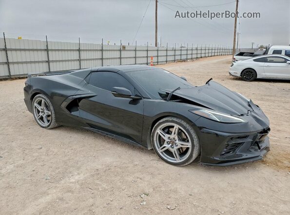 1G1Y83D46L5115826 2020 CHEVROLET CORVETTE Черный Передняя правая четверть