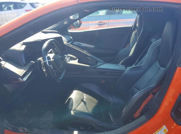 1G1YA2D45M5114215 2021 CHEVROLET CORVETTE Orange Widok wnętrza z przodu