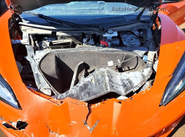 1G1YA2D45M5114215 2021 CHEVROLET CORVETTE Orange Widok wnętrza z tyłu