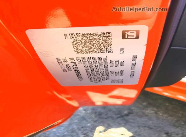 1G1YA2D45M5114215 2021 CHEVROLET CORVETTE Orange Widok komory silnika