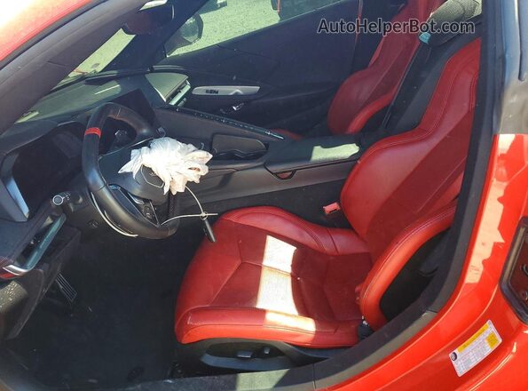 1G1YA3D40N5121208 2022 CHEVROLET CORVETTE Red Вид салону спереду