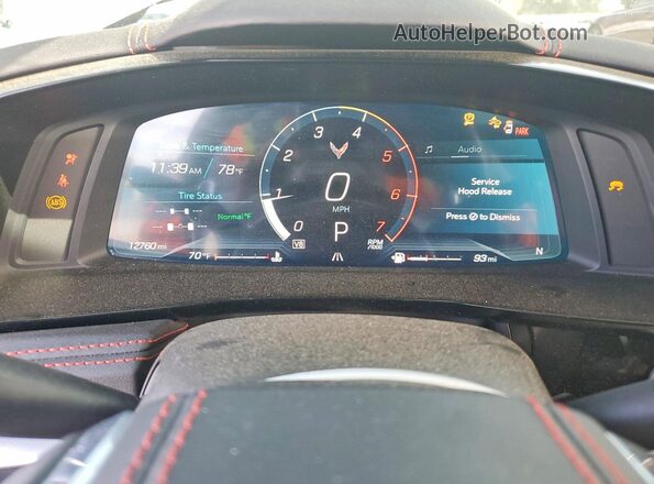 1G1YA3D41S5113310 2025 CHEVROLET CORVETTE White Vista del cuadro de instrumentos