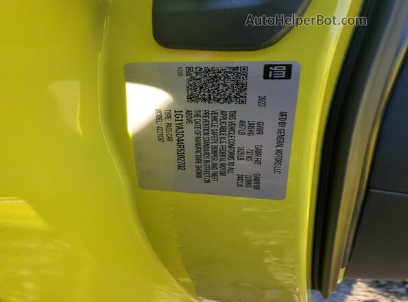 1G1YA3D44R5102702 2024 CHEVROLET CORVETTE Green 