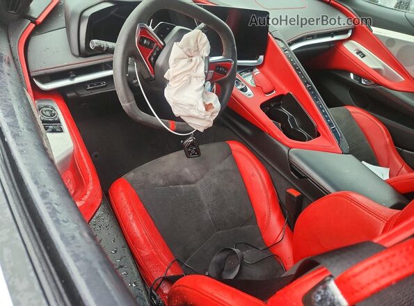 1G1YB2D47P5122317 2023 CHEVROLET CORVETTE White Առջևի վահանակի տեսք