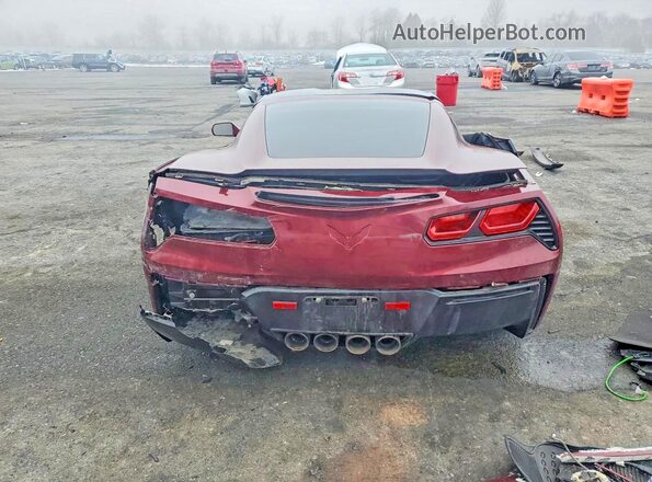1G1YB2D75G5108975 2016 CHEVROLET CORVETTE Burgundy Widok z tyłu