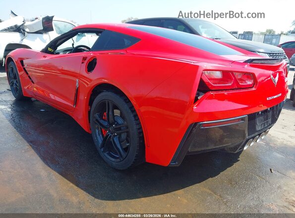 1G1YB2D77H5109904 2017 CHEVROLET CORVETTE Red Rear left