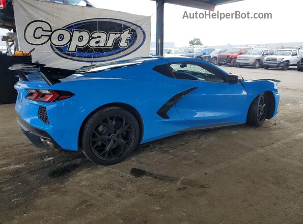 1G1YC2D42M5125571 2021 CHEVROLET CORVETTE Blue Rear right